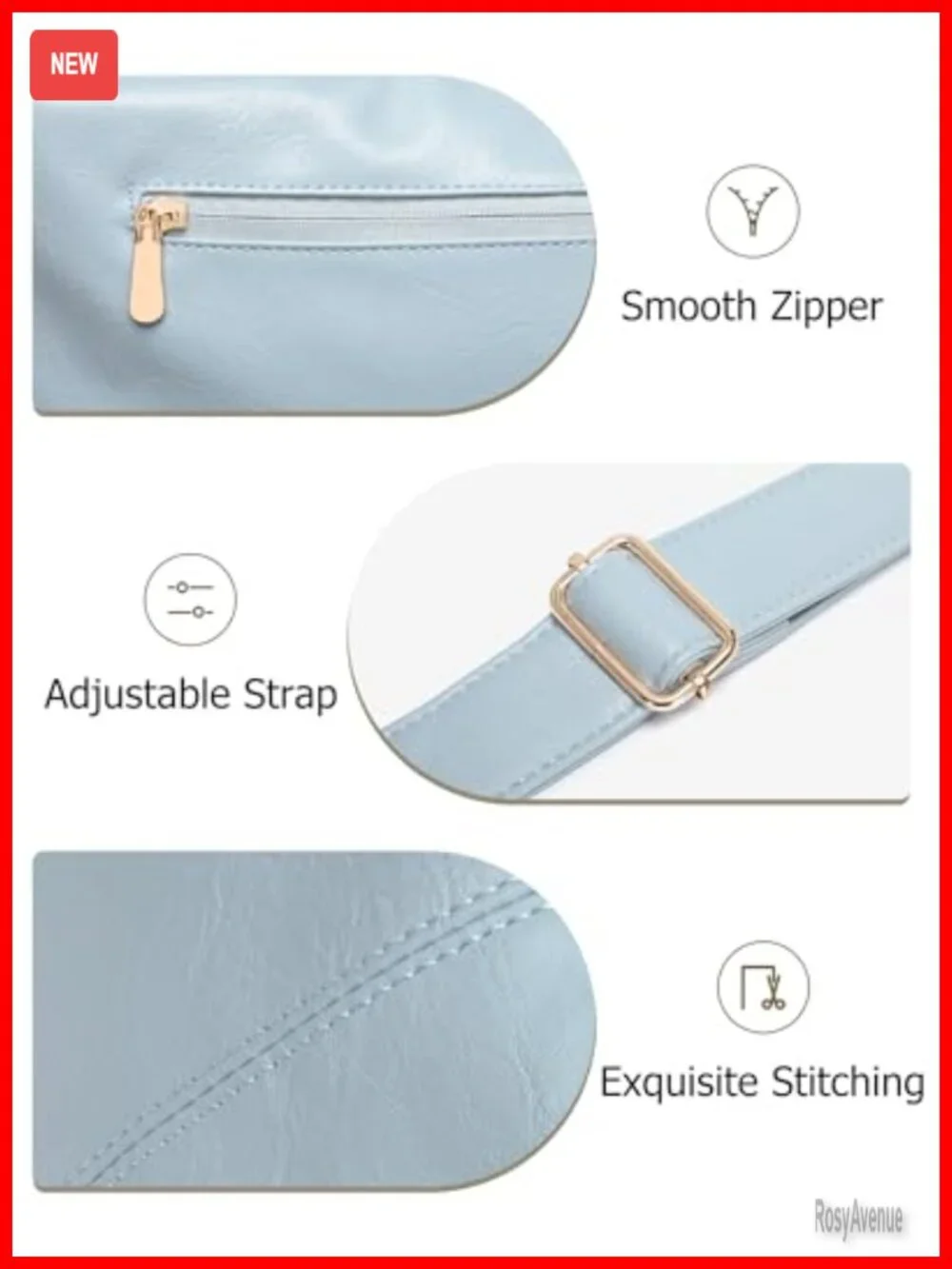 Soft Vegan Leather Hobo Bag with Mini Purse Crossbody Shoulder Tote